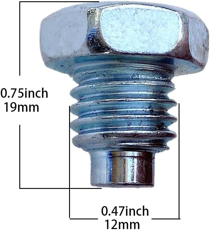 OUPUSES 3 Ton 4 Ton Horizontal Floor Jack Pressure Rod Fixed Screw for Hydraulic Top Handle, 3Pcs Floor Jack Handle Bolt, Horizontal Car Floor Jack Tiny Spare Parts - Image 2
